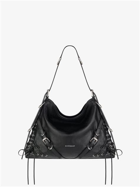 Medium Voyou bag in corset style leather 